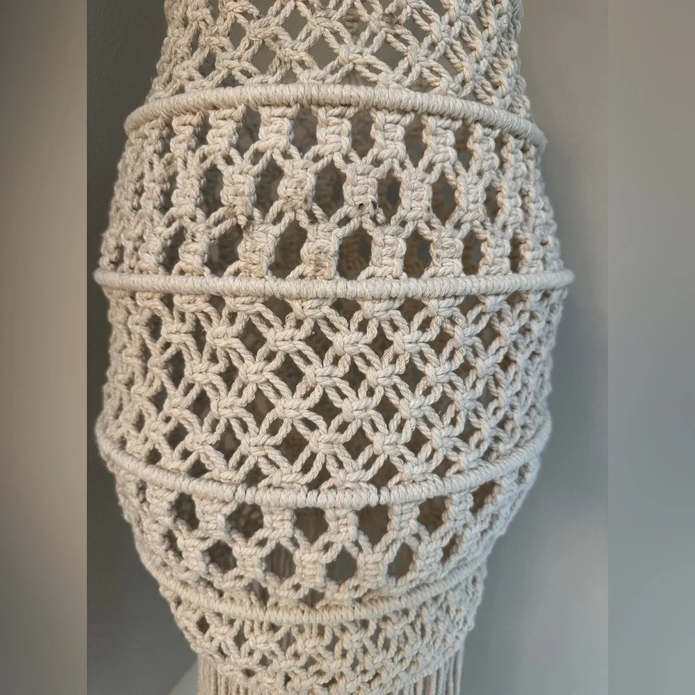 Large Boho macrame hanging fixture